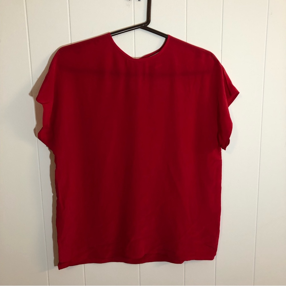 Adam Douglass by Adrianne Papell 100% Silk Blouse Size P